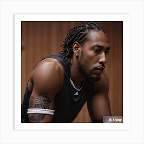 Kawhi Leonard AI Art Print