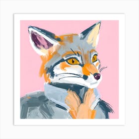 Gray Fox 04 Art Print