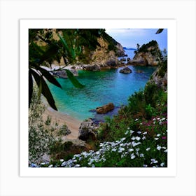 Sardinia Tropical Alcove Beach Ocean Paradise Sea Water Poster