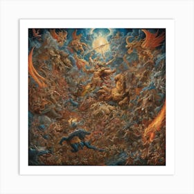 Demons paintings art print Art Print