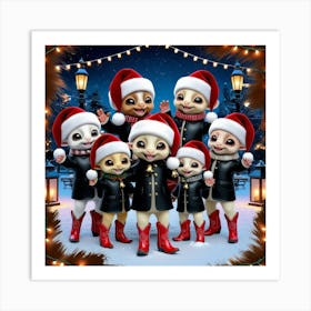 Santa'S Little Helpers 1 Art Print