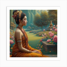 Thai Buddha Art Print