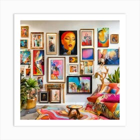 Room Full Of Art 1 Art Print