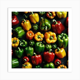 Colorful Peppers 81 Art Print