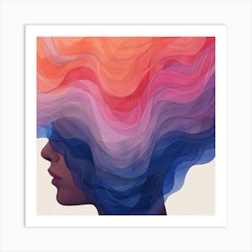 Woman'S Head 5 Art Print