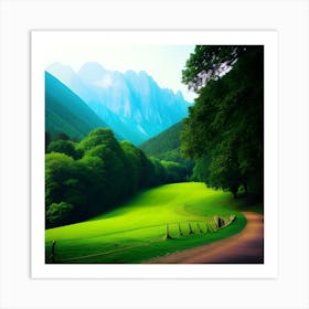 Road In The Mountains Art Print