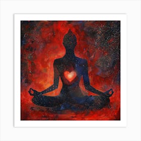 Heart Of Meditation 2 Art Print