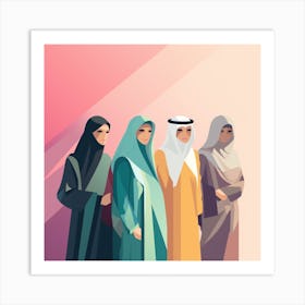 Arab Family (15) Art Print