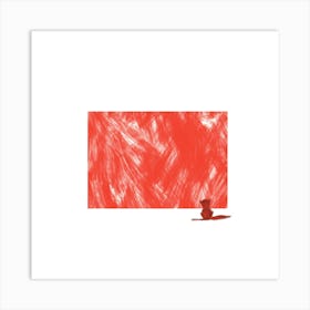 Red Painting Art Print