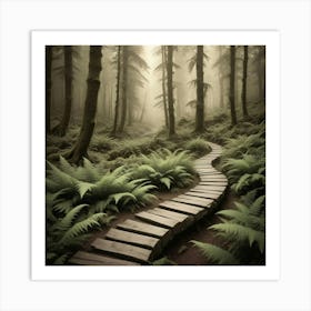 Path Through The Forest 12 Art Print