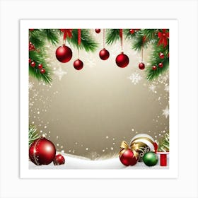 Christmas Background 24 Art Print