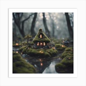 Fairy House In The Forest Art Print