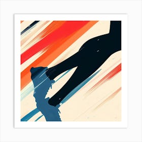 Runner's High Jump Art Print