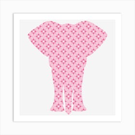 Pink Elephant Art Print