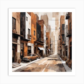 City Street Art Print