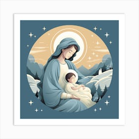 Jesus And Mary 13 Art Print