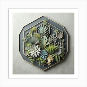 Succulent Wall Art Art Print