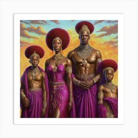 African Family Art Print