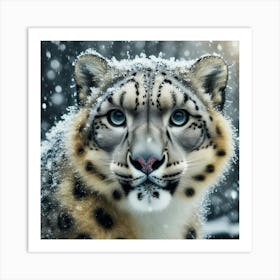 Snow Leopard 19 Art Print