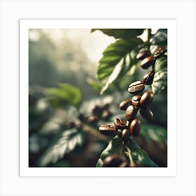 Coffee Beans On A Tree 62 Art Print