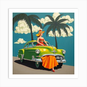 'Miami Girl' Art Print