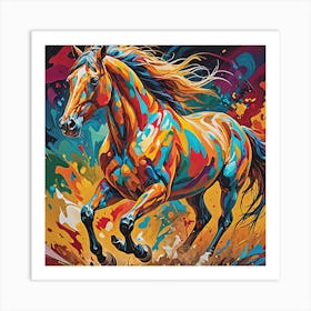 Horse Painting 1 Art Print