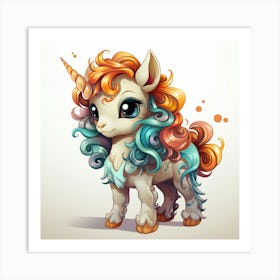 Cute Unicorn 13 Art Print