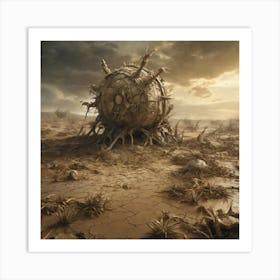 Ball In The Desert Art Print