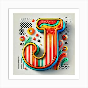 Letter J Art Print