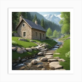 House In The Mountains 13 Art Print