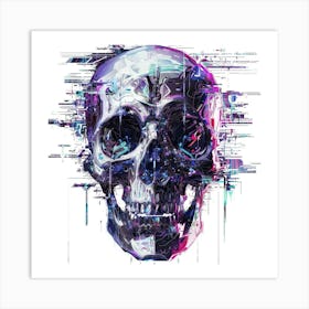 Digital Skull 2 Art Print