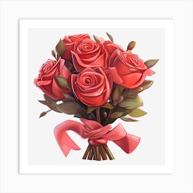 Bouquet Of Roses 1 Art Print