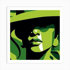 Portrait Of A Woman In A Hat 9 Art Print