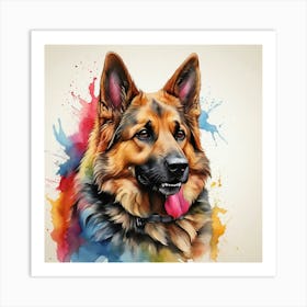 German Shepherd Dog Art Print