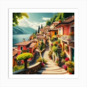 Lake Como Art Print