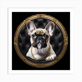 Frenchie Cute Art By Csaba Fikker 100 Art Print