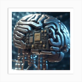 Brain Of Artificial Intelligence Art Print