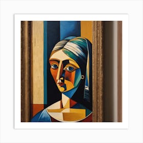 Woman With A Pearl Earring Art Print