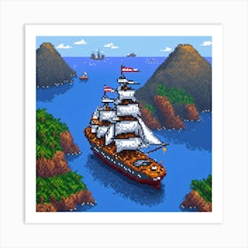 Pixel Art 14 Art Print