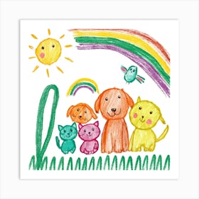 Children'S Drawing Art Print