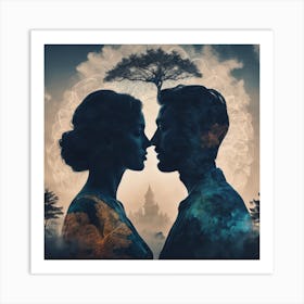 Lovers Art Print