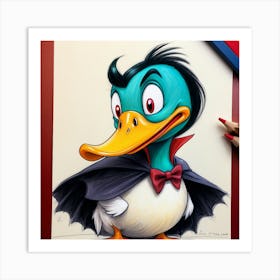 Dracula Duck Art Print