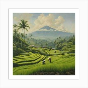 Rice Fields In Bali 2 Art Print