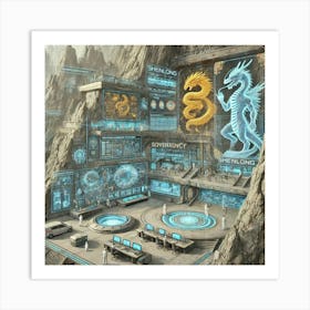 A Detailed View Of The Design Of A Research Lab Wi Art Print