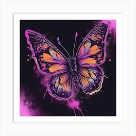 Butterfly Painting 240 Art Print