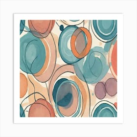 Abstract Circles Art Print