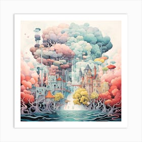 'The Castle In The Sky' Art Print