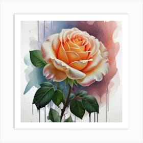 Rose Painting Art Print