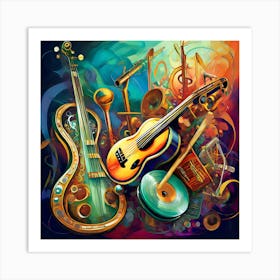 Music Instruments Art Print