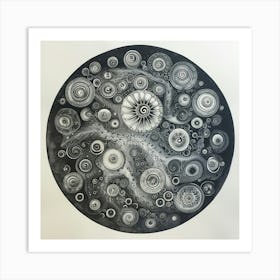 'Circle Of Spirals' Art Print